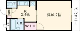 ビューパレス猪野の間取り画像
