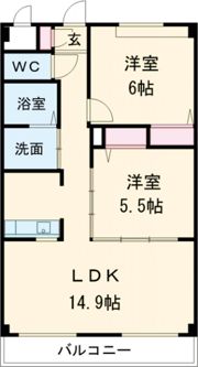 ソシア大口の間取り画像