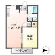 フローラ Bの間取り画像