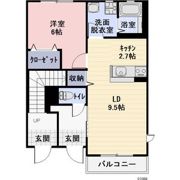 ソレイユ二重堀B棟の間取り画像