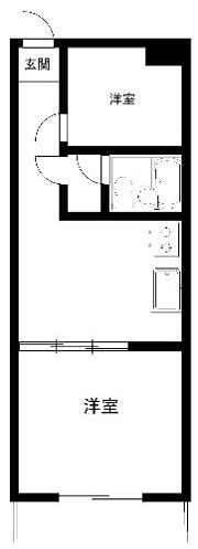新川崎コーポの間取り画像