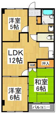 メゾンドアムールの間取り画像