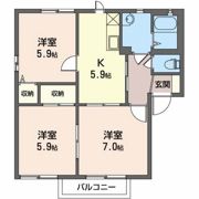 エスポワールステラ Aの間取り画像