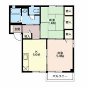 グランドディアス Dの間取り画像