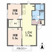 ディアススクエア Bの間取り画像