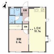 ディアコート慶Aの間取り画像