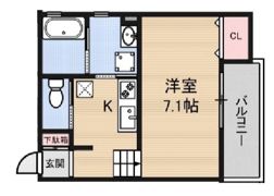 Luxe浜寺 B棟の間取り画像