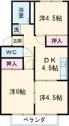 コーポプレジールの間取り画像