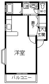 ハイツMの間取り画像