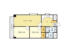 ヴァリーゴールド足立の間取り画像