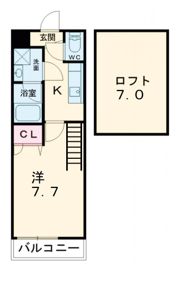 フジパレス初芝駅南Ⅱ番館の間取り画像