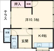 五条2丁目平屋の間取り画像