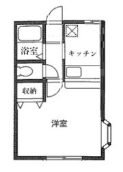 レインボーハイツ小林Ⅱの間取り画像