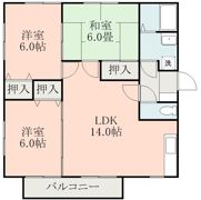 ピトレスクナガミネ13棟の間取り画像