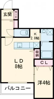 PRESCELTO朝日町の間取り画像