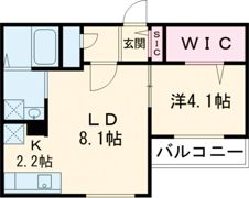 PRESCELTO朝日町の間取り画像
