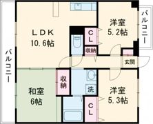 キープブライト桜木Ⅰの間取り画像