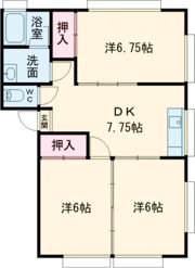 ココノートA棟の間取り画像