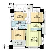 サーパス勝田駅前の間取り画像