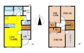 リーブルファイン曲利2号棟の間取り画像