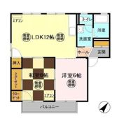 ディアプレイス Bの間取り画像