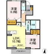 グランシャリオDの間取り画像