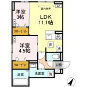 D-ROOM散田町の間取り画像