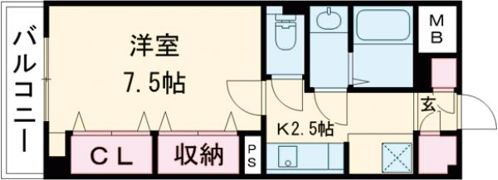 ハビタット351の間取り画像