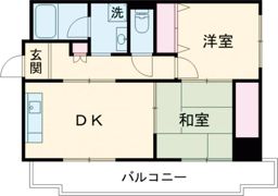 エスポワール新中条の間取り画像