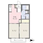 ドエル富田Aの間取り画像