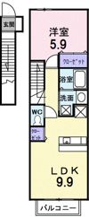エアリーヴィラ弐番館の間取り画像