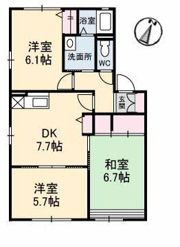 リッシュ伊藤 B棟の間取り画像
