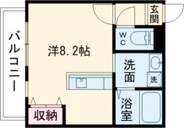 AFIELD黒髪の間取り画像