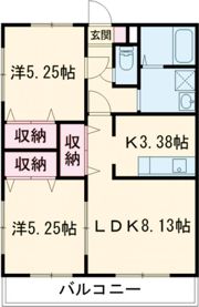 ムーンローズの間取り画像