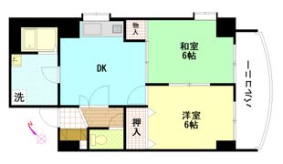 グリーンヴァリィ金光一番館の間取り画像