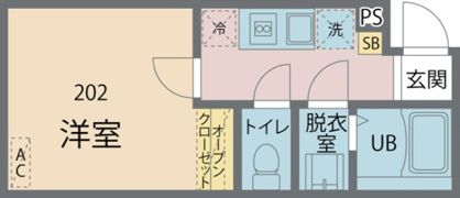 カインドネス立川Ⅱの間取り画像