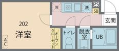 カインドネス立川Ⅱの間取り画像