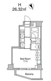 プラウドフラット南青山の間取り画像