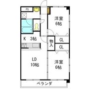 レージュ桔梗平の間取り画像