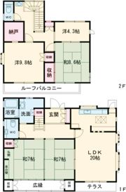 種具戸建貸家の間取り画像