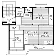 ビレッジハウス小羽山2号棟の間取り画像