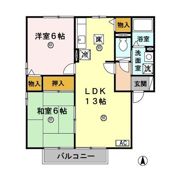 グリーンロード・エル Aの間取り画像