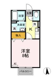 セジュール錦見の間取り画像