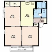 ウインドワード Aの間取り画像