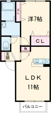 ソレイユⅡの間取り画像