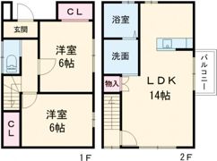 アットホーム朝日谷の間取り画像