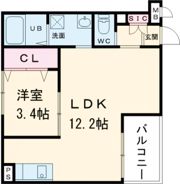 GARDENIA泉佐野大西の間取り画像