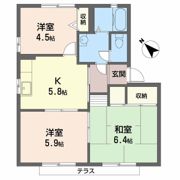 オリーブ ハイツBの間取り画像