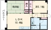 小嶺ハイツA棟の間取り画像