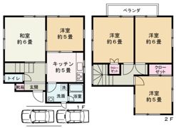 上岩瀬 戸建N邸の間取り画像